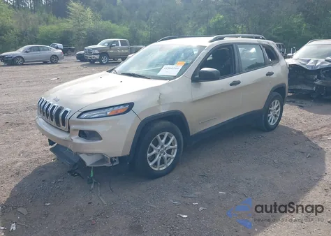 2015 Jeep Cherokee Sport из США, поврежденный, VIN 1C4PJLAB7FW732855